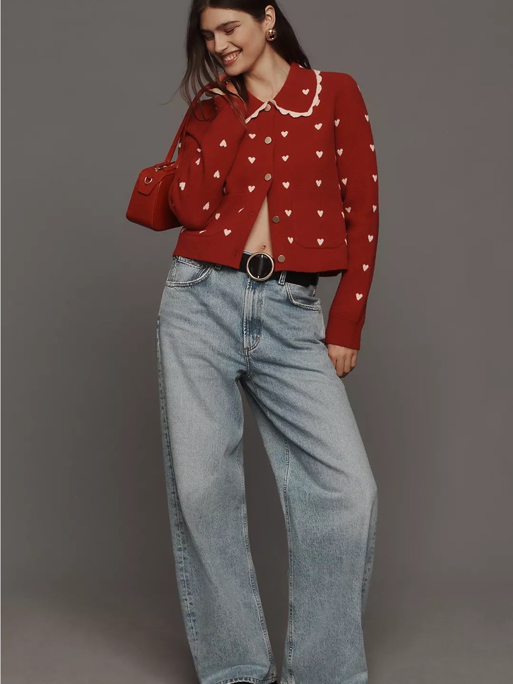 Anthropologie Agolde Low Curve Jean in Force Mid Wash 26 Bowed Barrel Leg - Picture 5 of 15